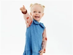 THE NEW Siblings Nynne bluse adobe rose med hjerteprint